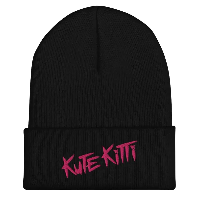 KuteKitti Stressed Logo Beanie