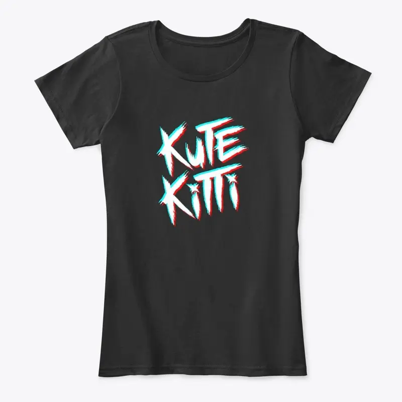 Kute Kitti Stressed Logo Blurry Reversed