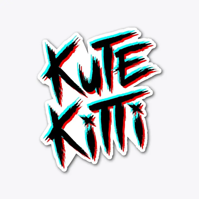 Kute Kitti Stressed Logo Blurry